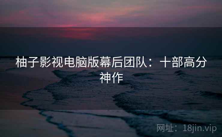 柚子影视电脑版幕后团队：十部高分神作